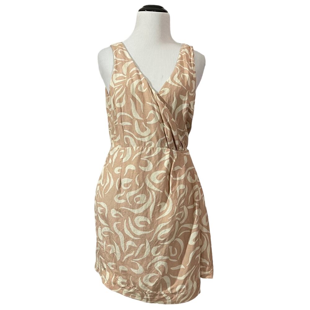 Amuse Society Regatta Woven Mini Wrap Dress - Coral Sands - Small